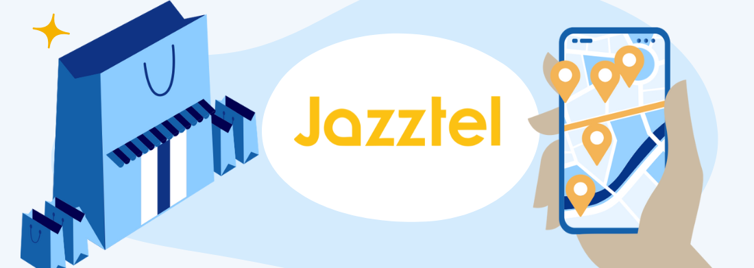 Ilustración de cabecera que hace alusión a las sucursales de Jazztel en Terrassa