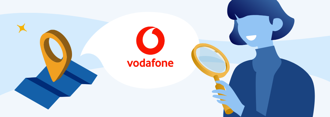 Ilustración de cabecera que ilustra las oficinas de Vodafone en Alcorcón